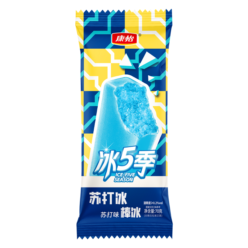 康怡冰5季 苏打冰(苏打味)棒冰70克