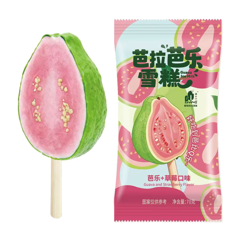 普啦啦 芭拉芭乐(芭乐+草莓口味)雪糕70克