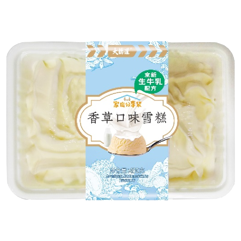 大桥道 家庭分享装(香草口味)雪糕450克