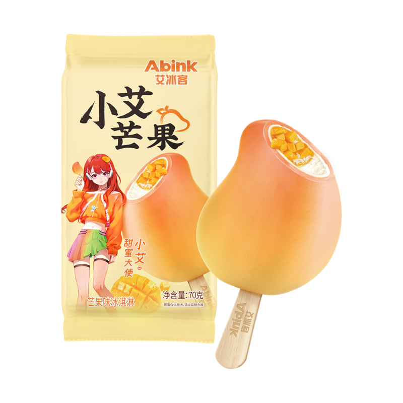 艾冰客 小艾芒果(芒果口味)雪糕70克