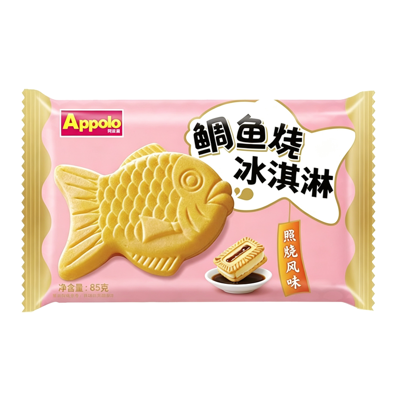 Appolo阿波罗 鲷鱼烧(照烧风味)冰淇淋85克