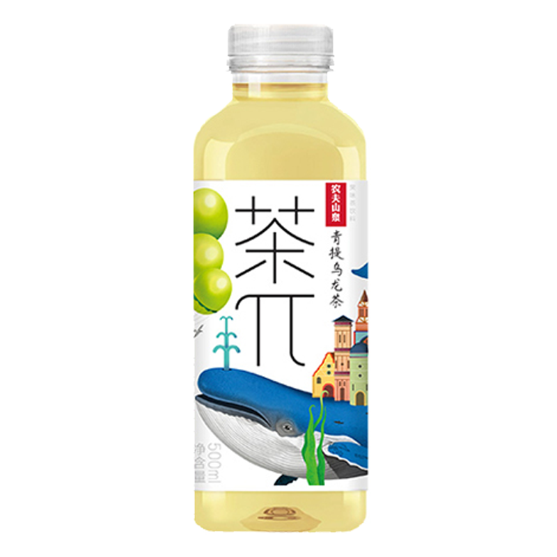 农夫山泉 茶π(青提乌龙茶)果味茶饮料500毫升