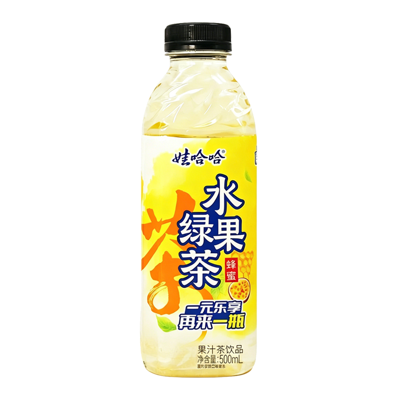 娃哈哈 水果绿茶果汁茶饮品500毫升
