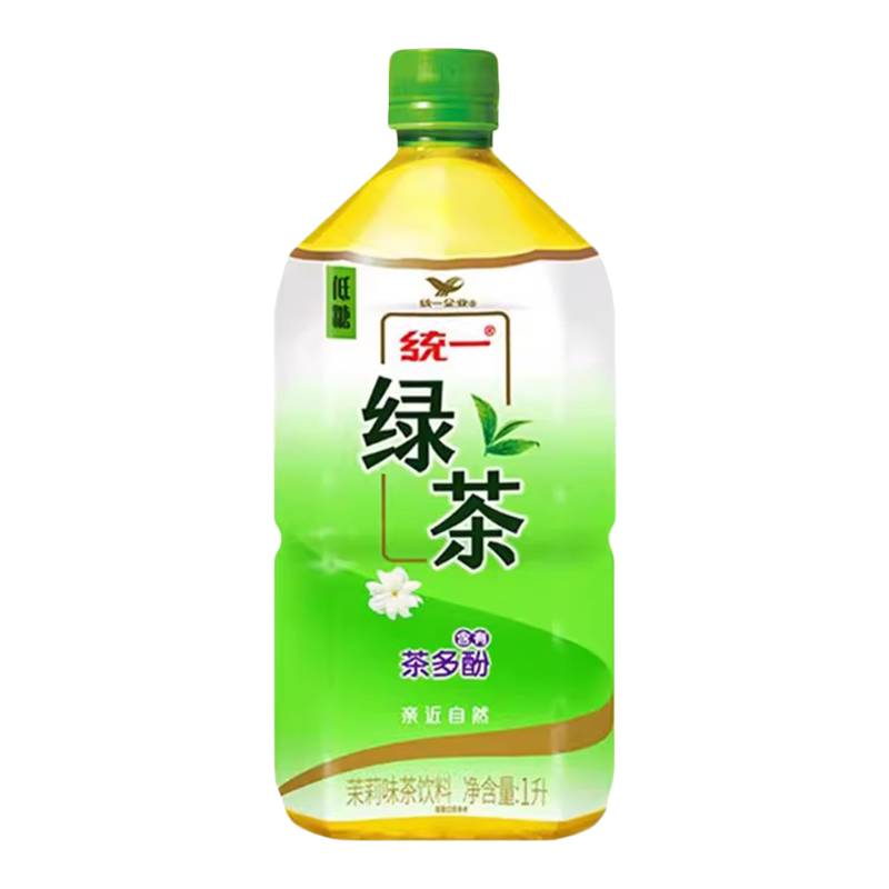统一 低糖绿茶(茉莉味)茶饮料1升