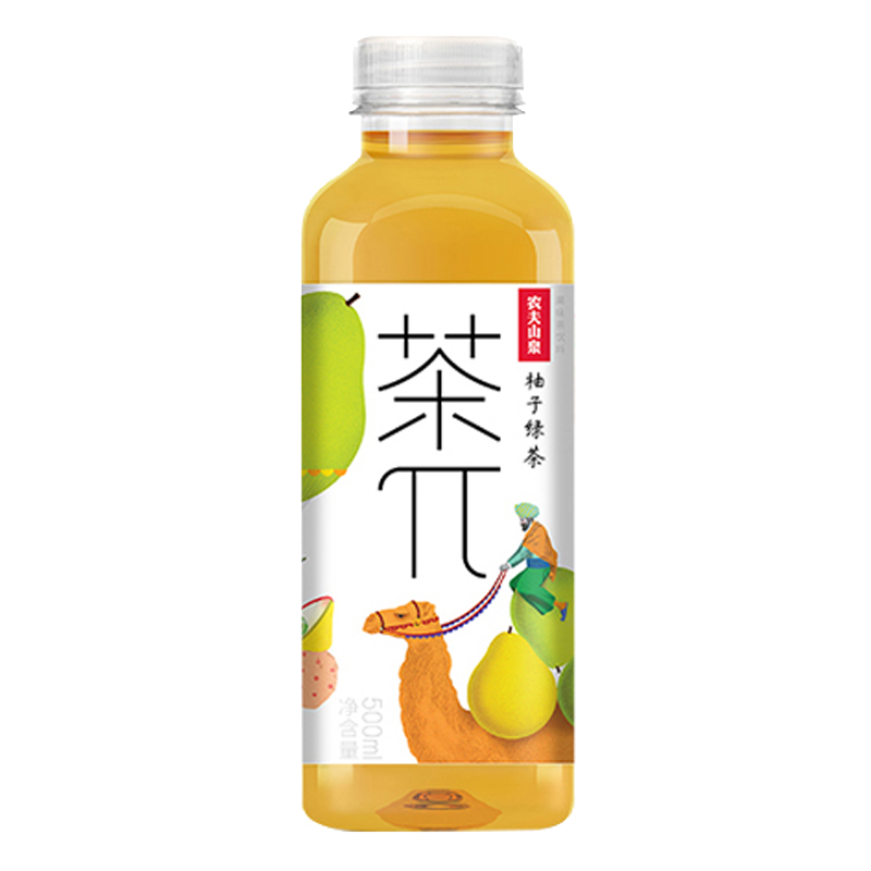 农夫山泉 茶π(柚子绿茶)果味茶饮料500毫升