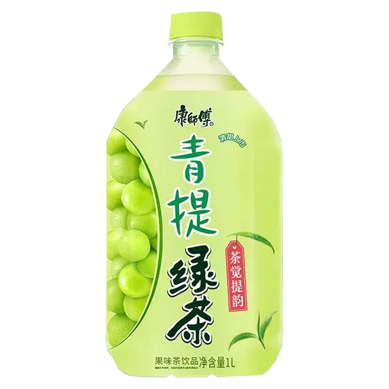 康师傅 青提绿茶果味茶饮品1升