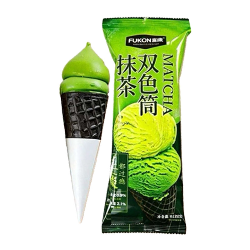 富康 抹茶双色筒冰淇淋120克