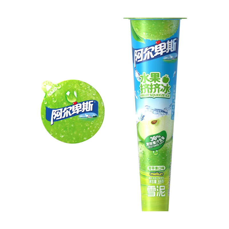 阿尔卑斯 水果挤挤冰(青苹果口味)雪泥88克