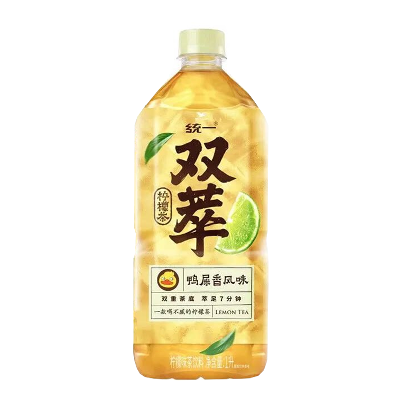 统一 双萃柠檬茶(柠檬味)茶饮料1升