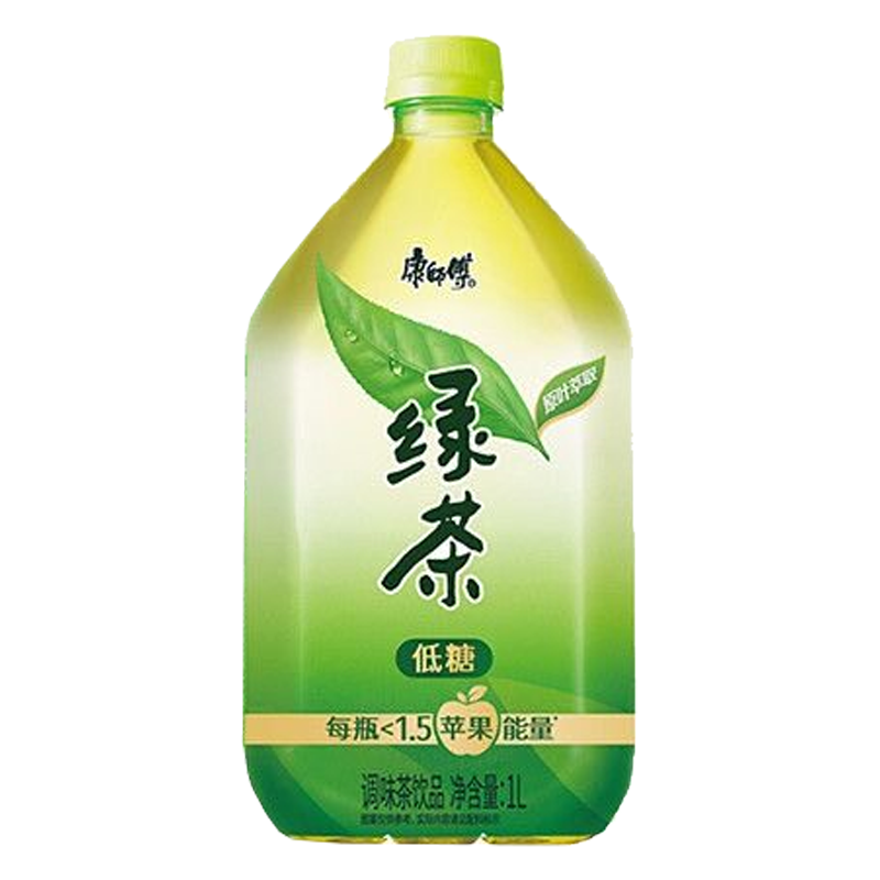 康师傅 低糖绿茶调味茶饮品1升