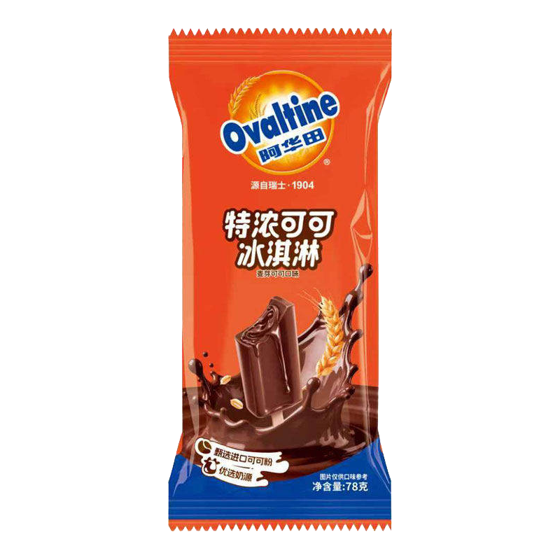 阿华田 特浓可可(麦芽可可口味)冰淇淋78克