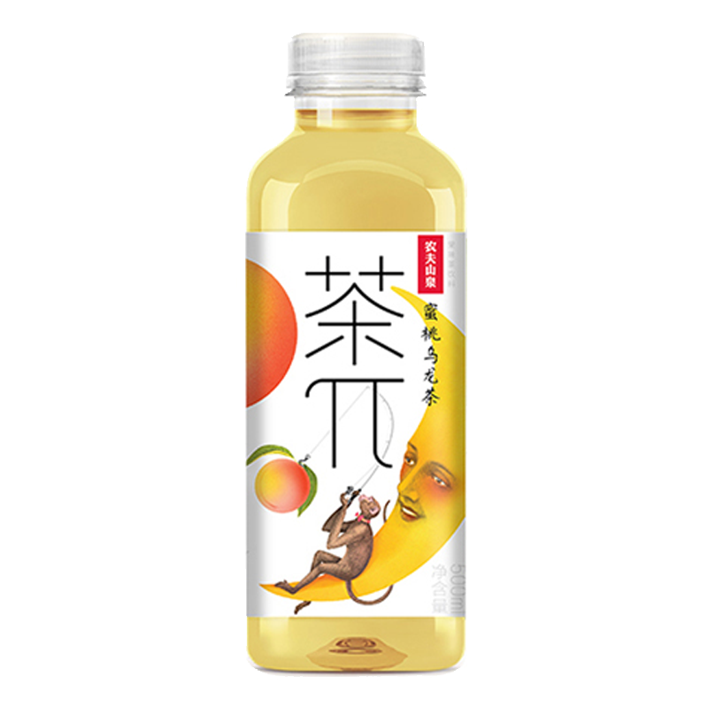 农夫山泉 茶π(蜜桃乌龙茶)果味茶饮料500毫升