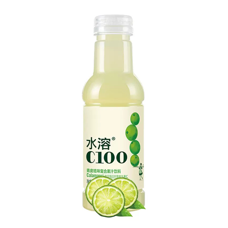 农夫山泉 水溶C100青皮桔味复合果汁饮料445毫升