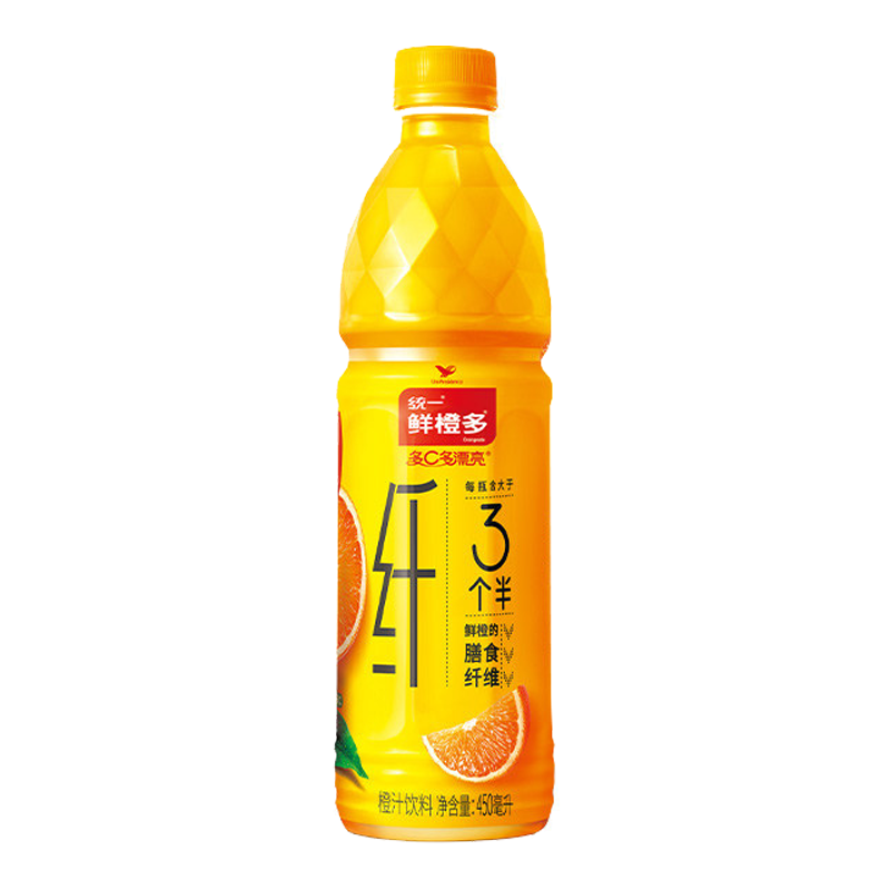统一 鲜橙多橙汁饮料450毫升
