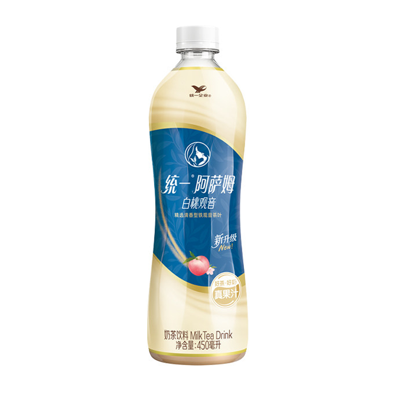 统一 阿萨姆(白桃观音)奶茶饮料450毫升