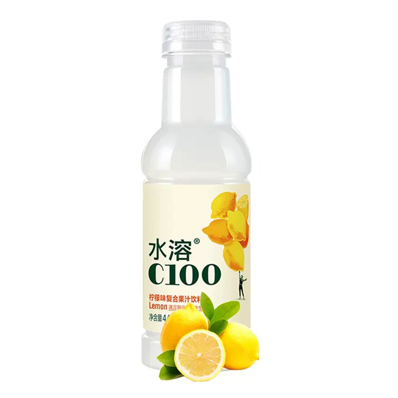 农夫山泉 水溶C100柠檬味复合果汁饮料445毫升