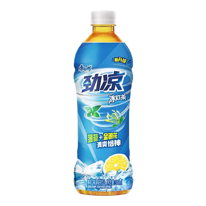 康师傅 劲凉冰红茶(薄荷口味)调味茶饮品500毫升