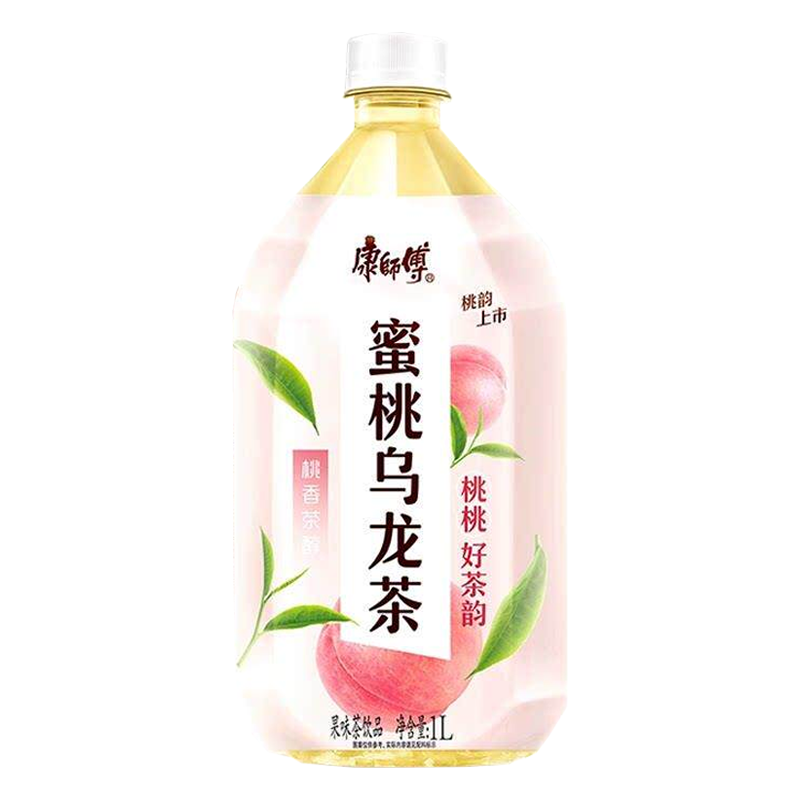康师傅 蜜桃乌龙茶果味茶饮品1升