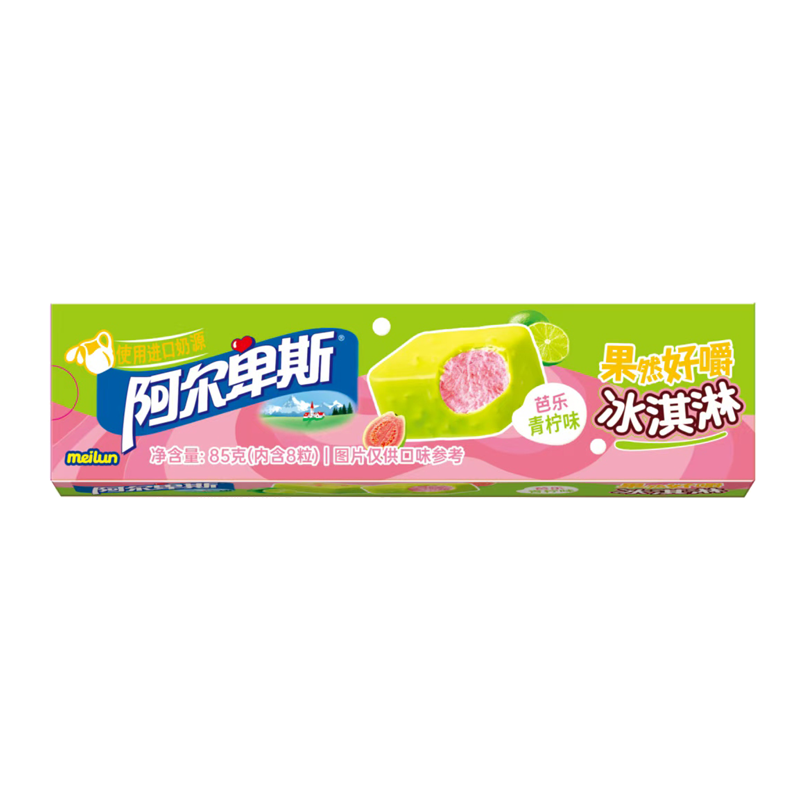 阿尔卑斯 果然好嚼(芭乐青柠味)冰淇淋85克