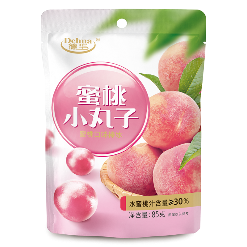 德华 蜜桃小丸子(蜜桃口味)棒冰85克