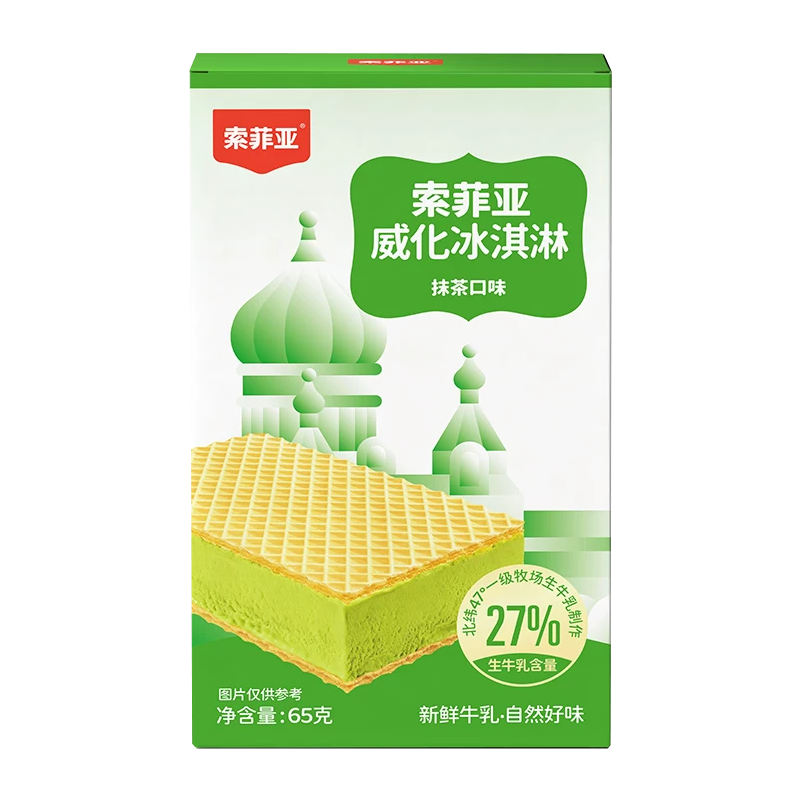 索菲亚 抹茶口味威化冰淇淋65克