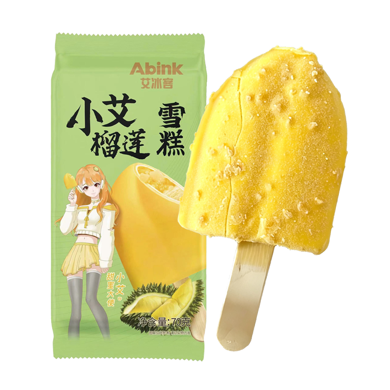艾冰客 小艾榴莲(榴莲口味)雪糕70克