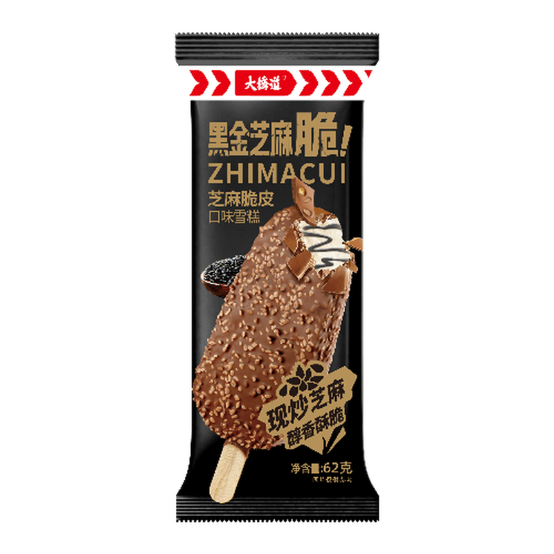 大桥道 黑金芝麻脆(芝麻脆皮口味)雪糕62克