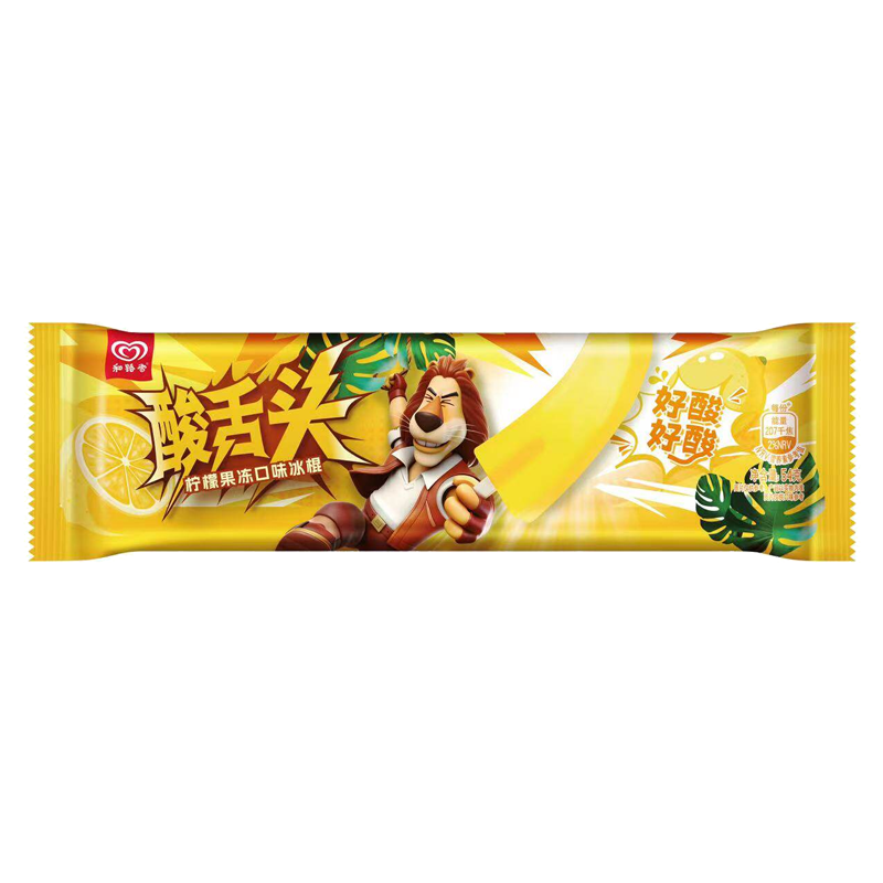 和路雪 酸舌头(柠檬果冻口味)冰棍54克