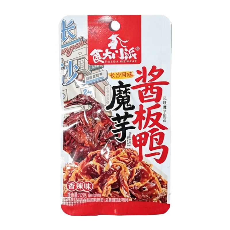 食大门派 香辣味魔芋酱板鸭12克