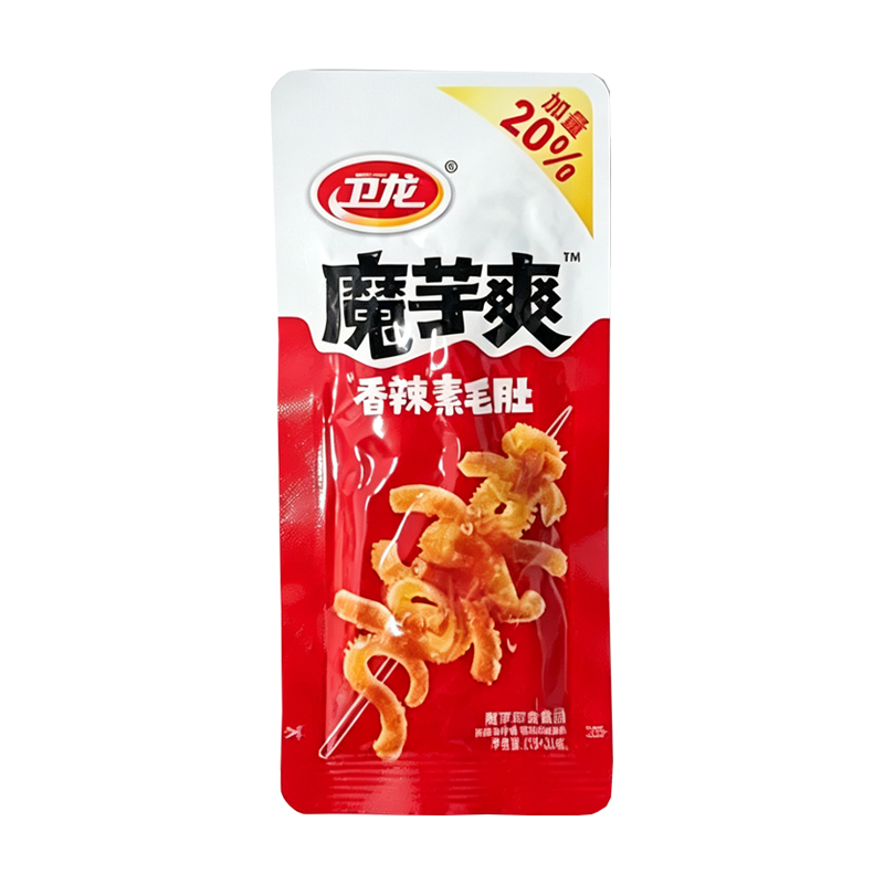 卫龙 魔芋爽香辣素毛肚18克