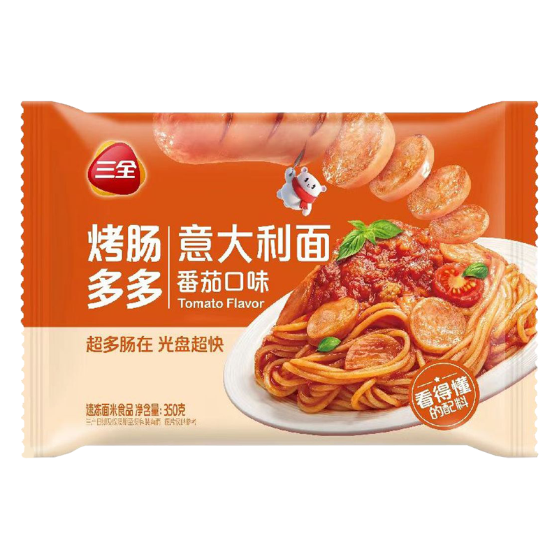 三全 烤肠多多(番茄口味)意大利面350克