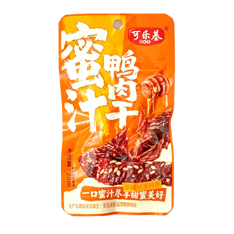 可乐基 蜜汁鸭肉干20克