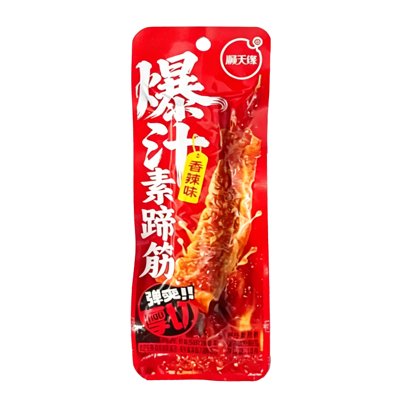 顺天缘 香辣味爆汁素蹄筋18克