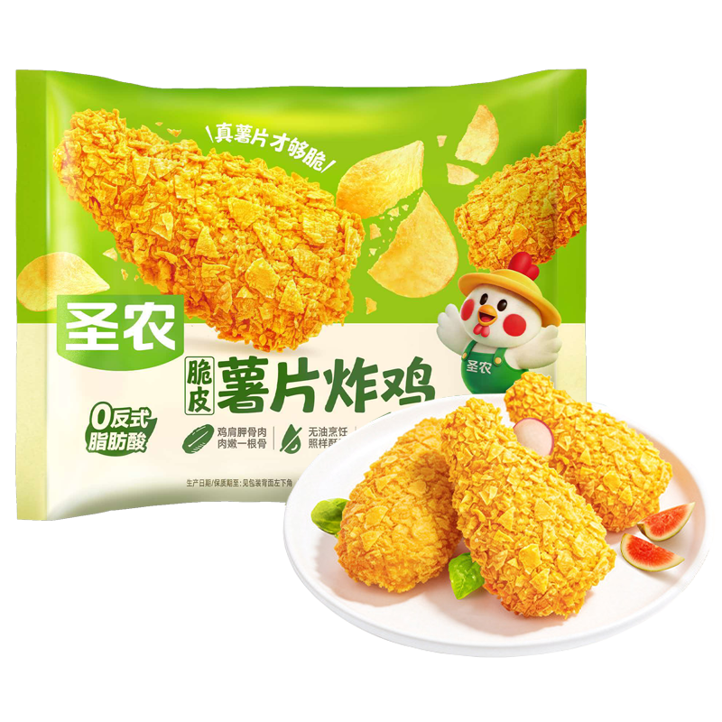 圣农 原味脆皮薯片炸鸡250克