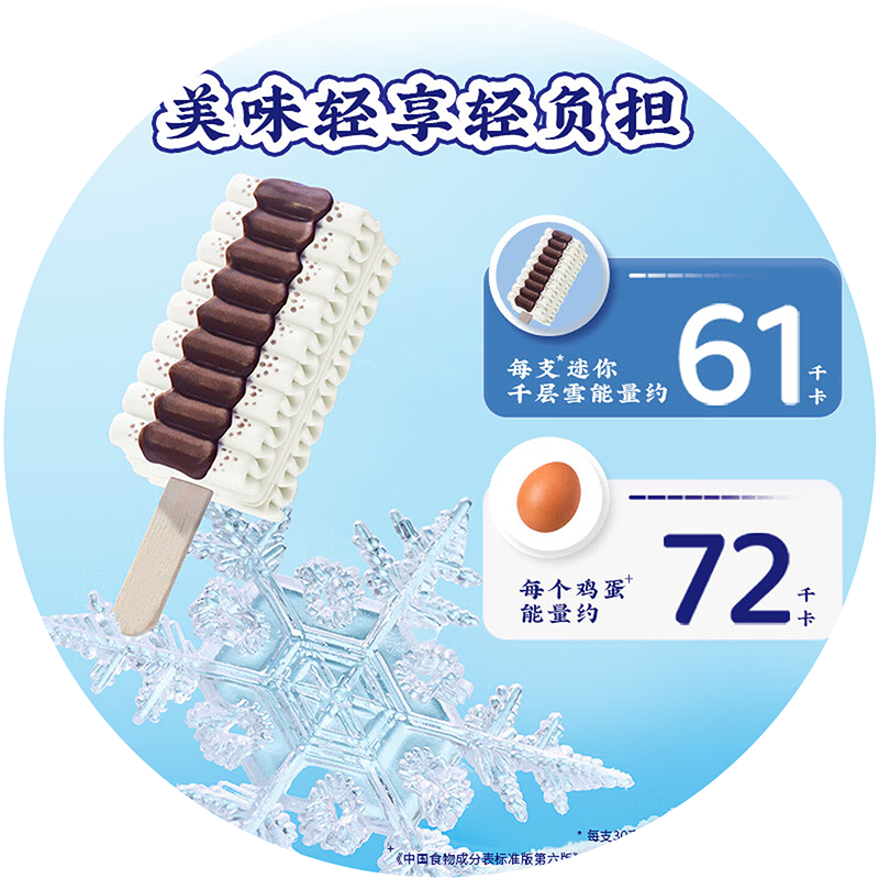 【今日上新】和路雪 迷你千层雪(香草口味)冰淇淋30克