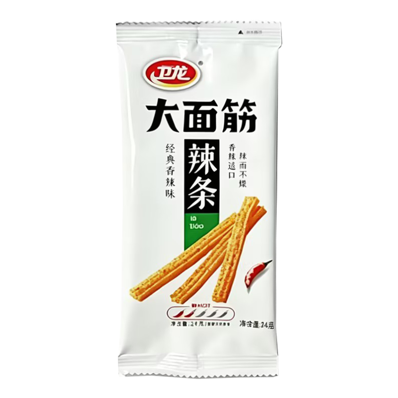 卫龙 经典香辣味大面筋辣条24克